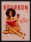 Vintage Pinup Girl Framed Art - Babes of Bourbon Vol 8 with Afro 24x36 Home or Office Decor